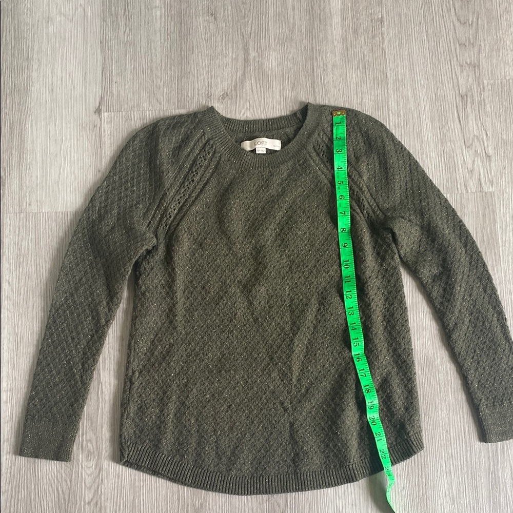 LOFT Olive Knit Sweater
